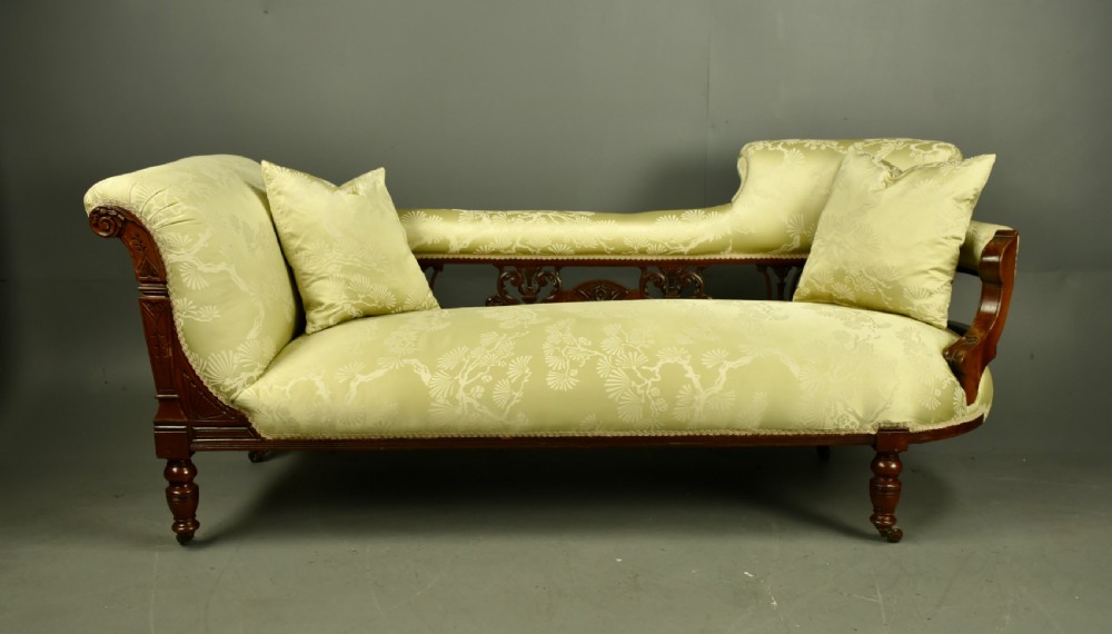 Victorian double ended chaise longue 