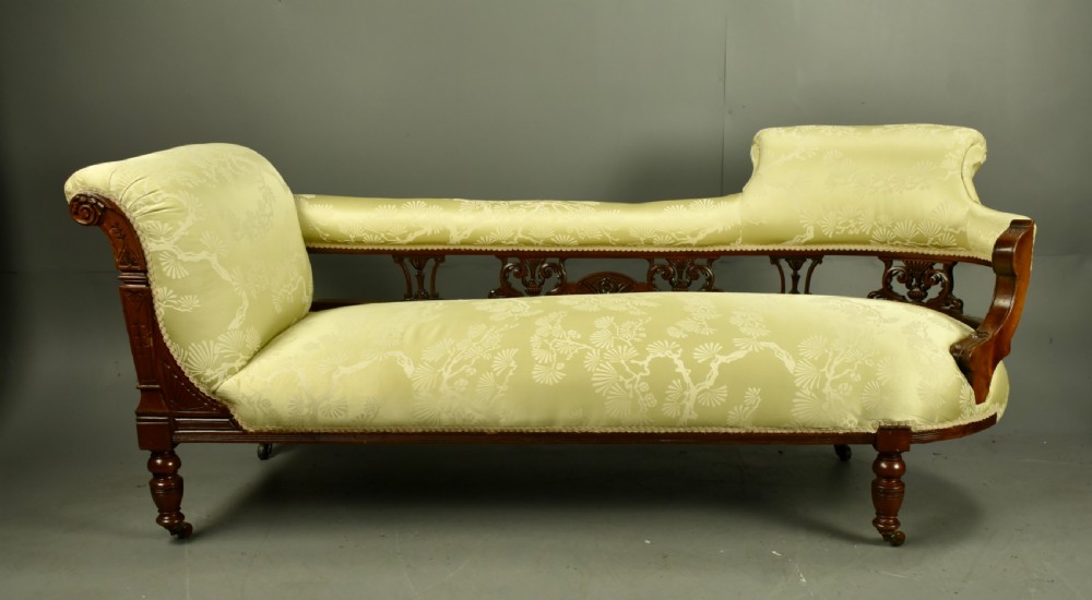 Victorian double ended chaise longue  View II