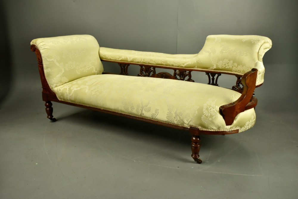 Victorian double ended chaise longue  View III
