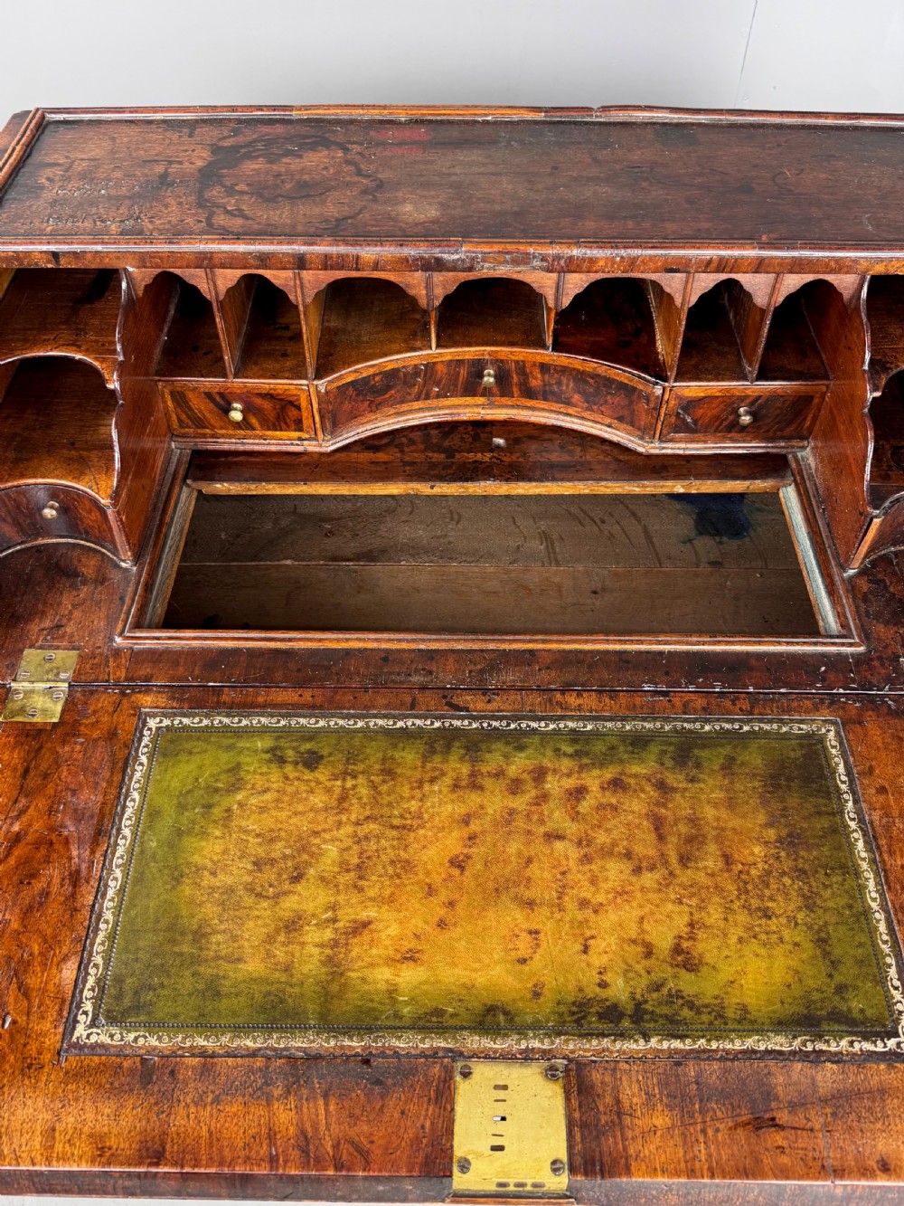 George I burr walnut bureau  View IV