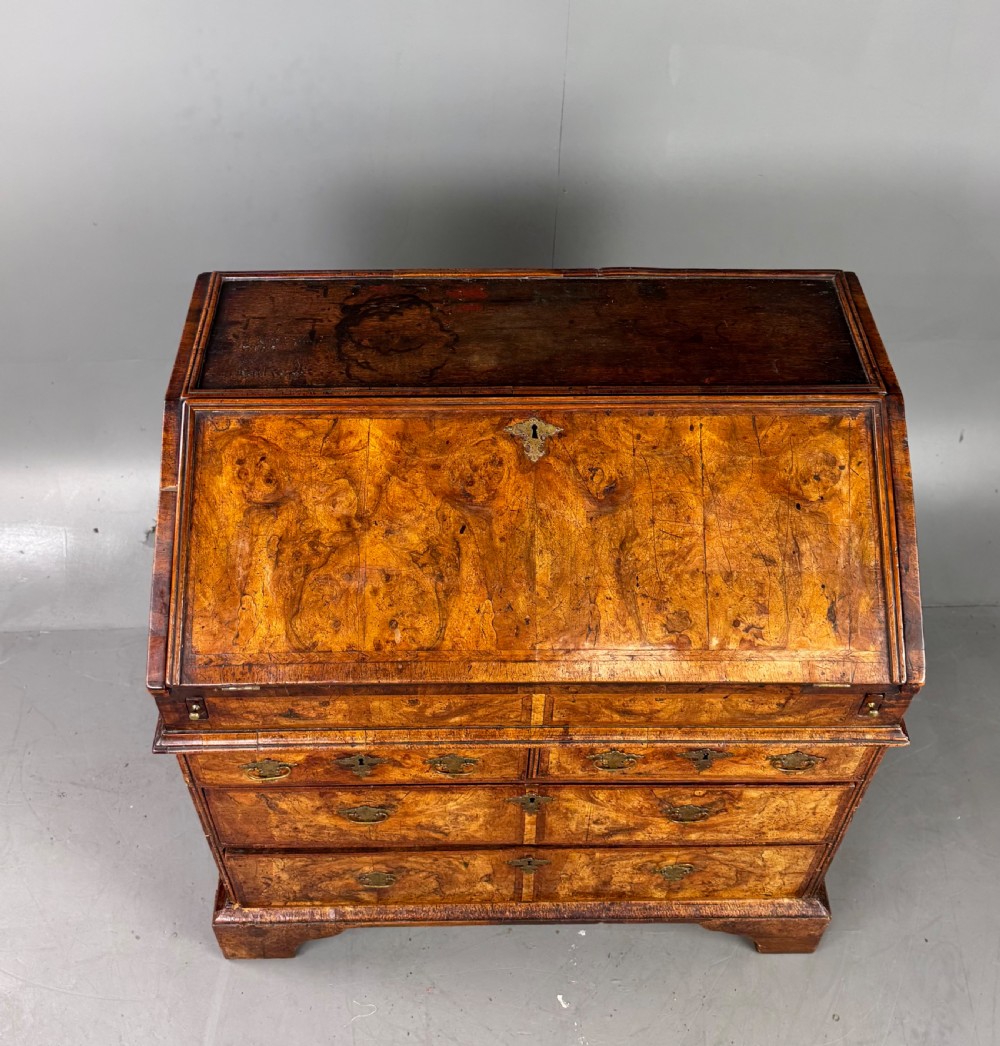 George I burr walnut bureau  View VI