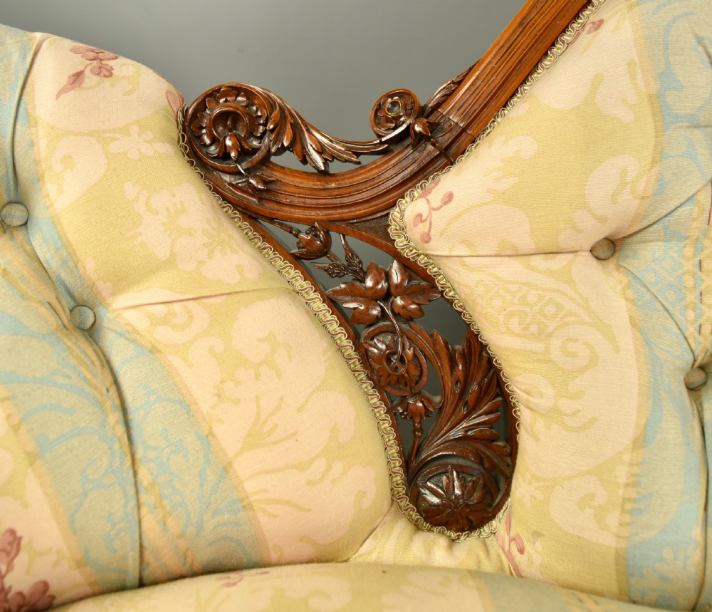 Victorian walnut sofa  View VI