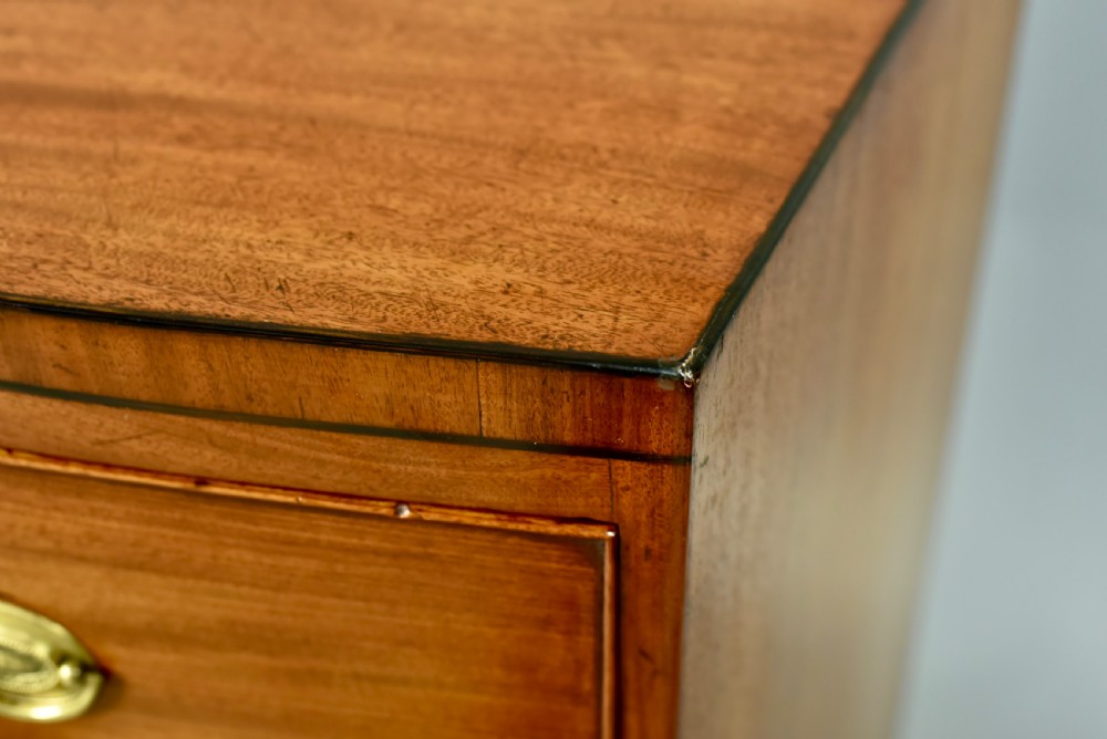 small Georgian mahogany Bowfront chest of drawers  View VII