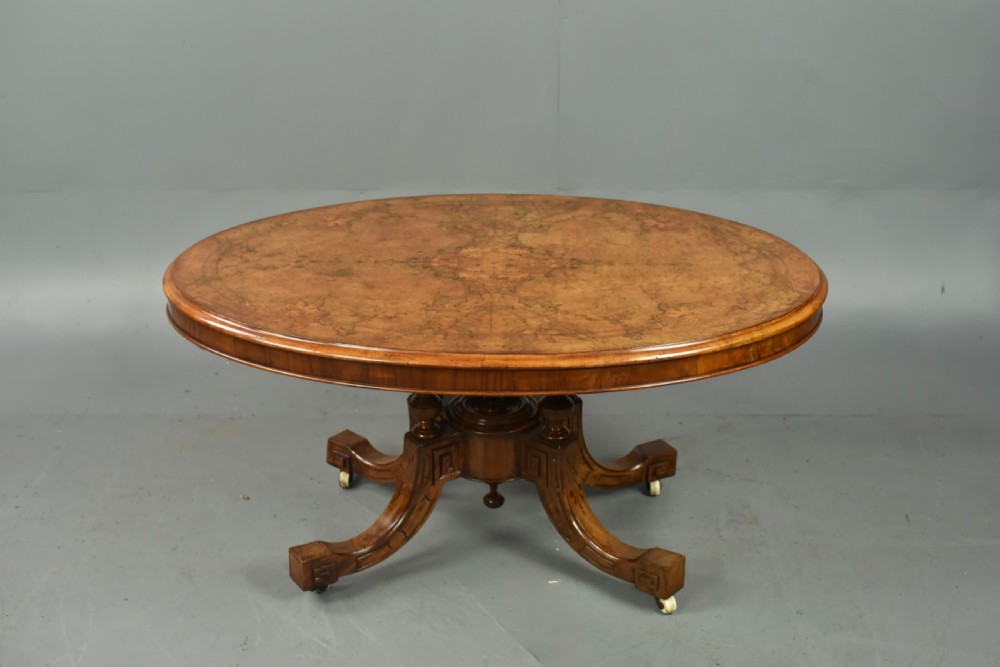 Victorian walnut coffee table  View II