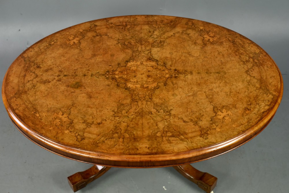 Victorian walnut coffee table  View III
