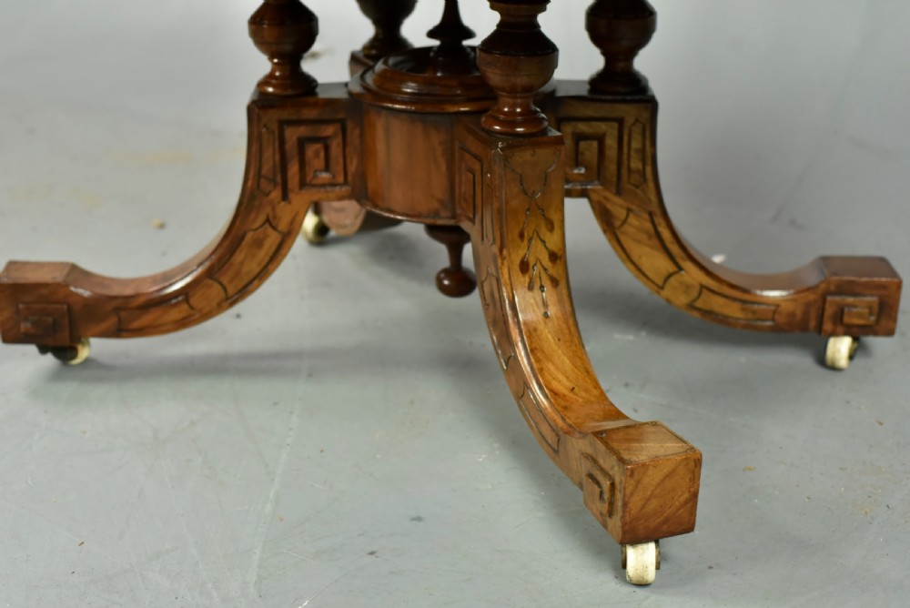Victorian walnut coffee table  View VIII