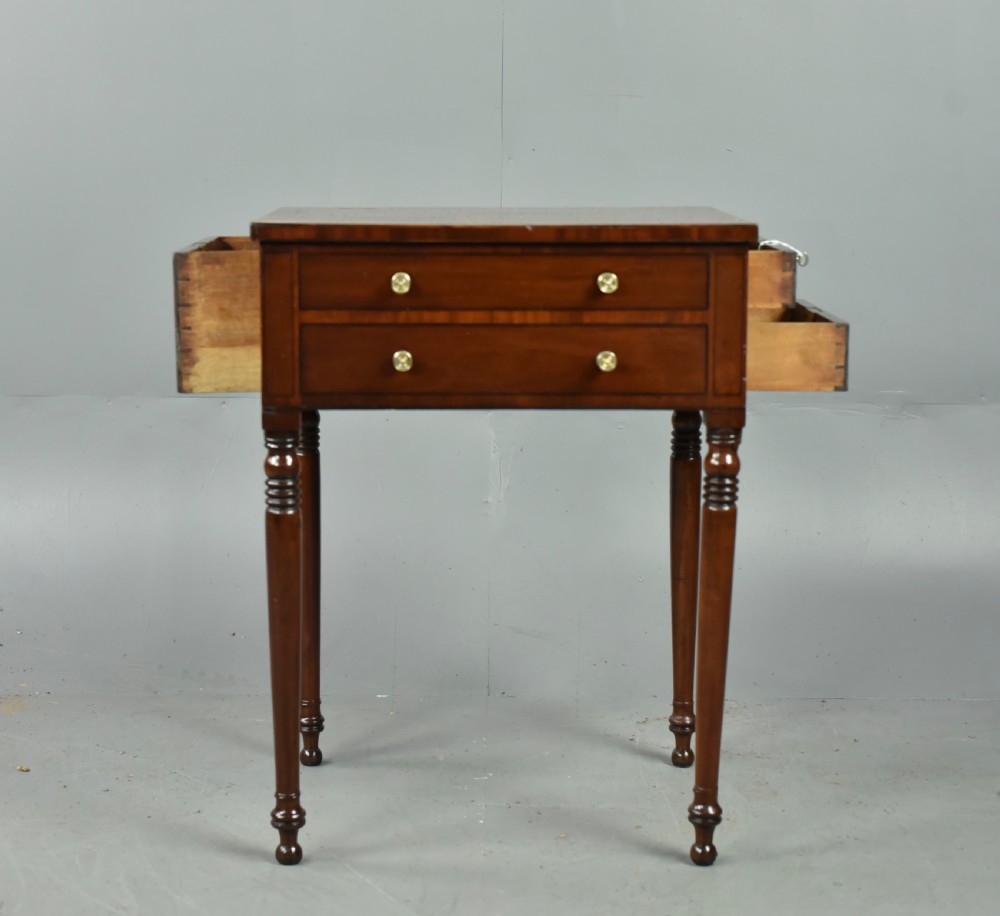 Regency mahogany side table  View V