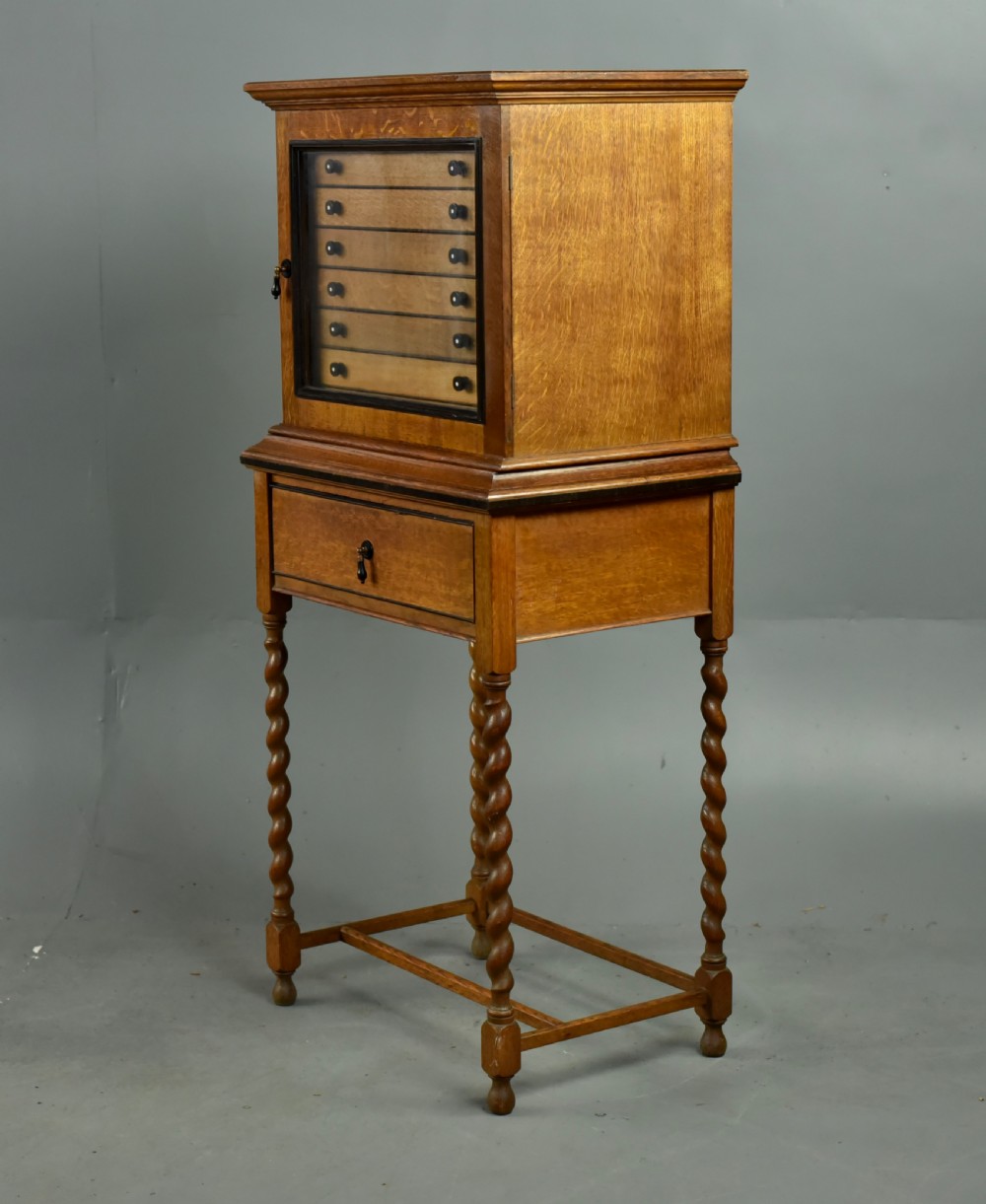 Oak collectors cabinet  View IV