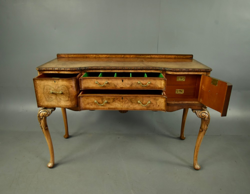 Antique Queen Anne walnut server table Hille London View VI