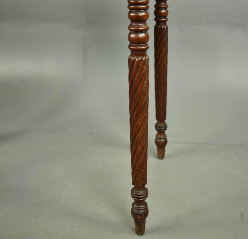 Regency mahogany two drawer side table  View VI