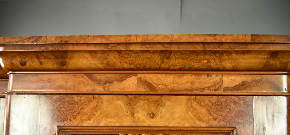 Victorian burr walnut triple wardrobe  View VI