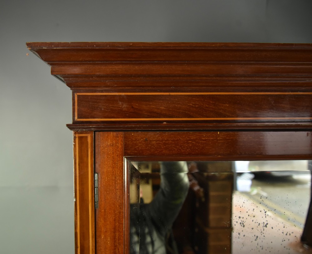 Victorian mahogany double compactom wardrobe  View V