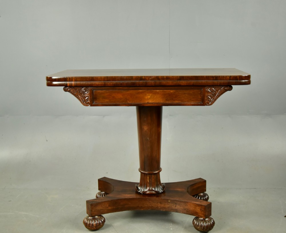 Regency rosewood console tea table