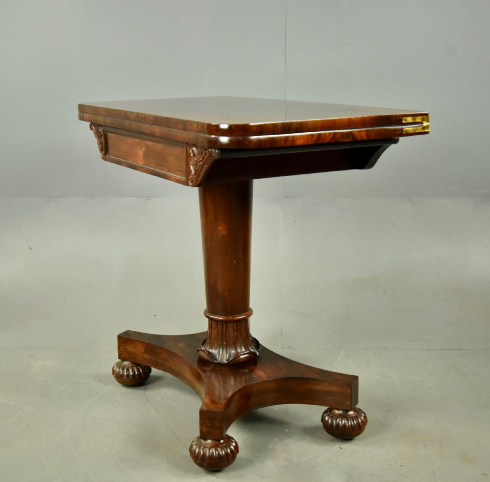 Regency rosewood console tea table View IV