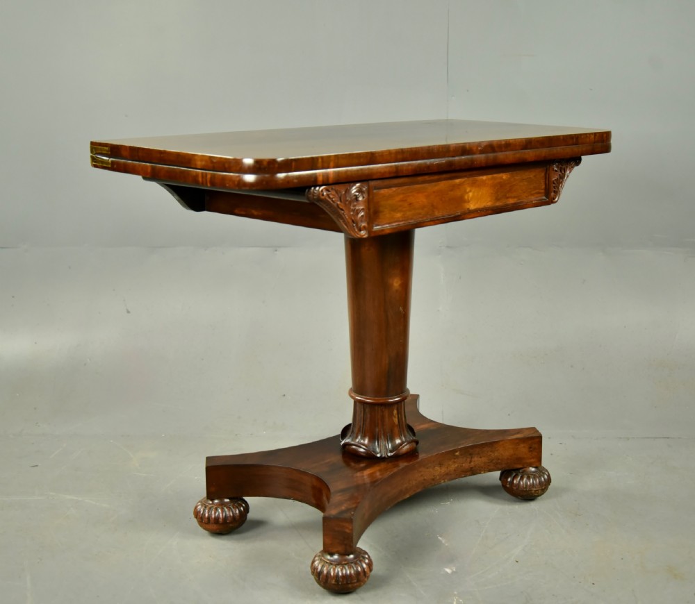 Regency rosewood console tea table View V