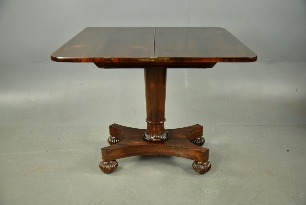Regency rosewood console tea table View VI