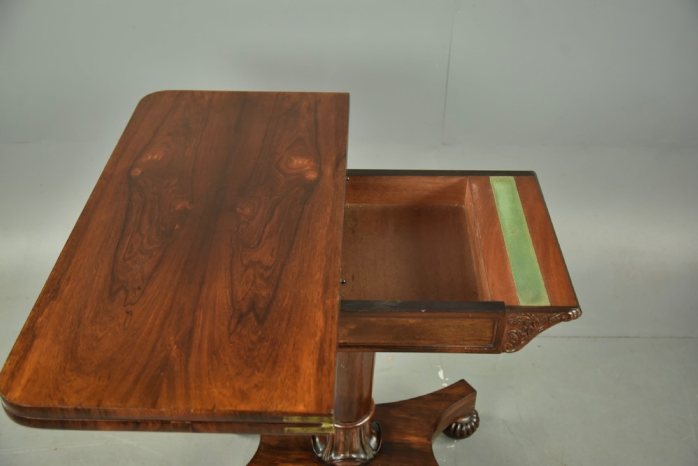Regency rosewood console tea table View VII