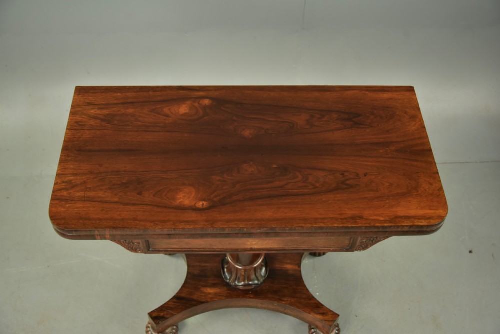 Regency rosewood console tea table View VIII