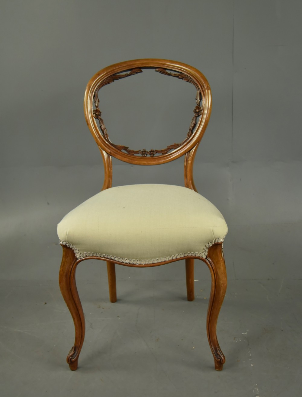 Set of six Victorian dining chairs  View II
