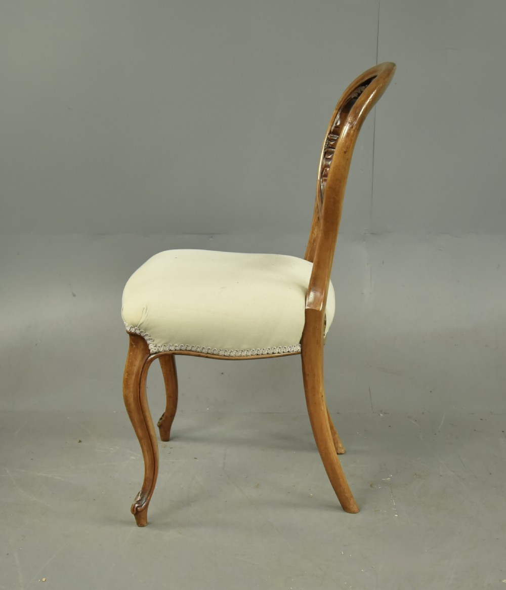 Set of six Victorian dining chairs  View IV
