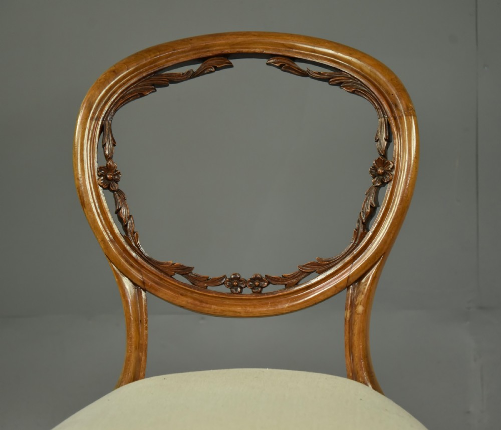 Set of six Victorian dining chairs  View VI
