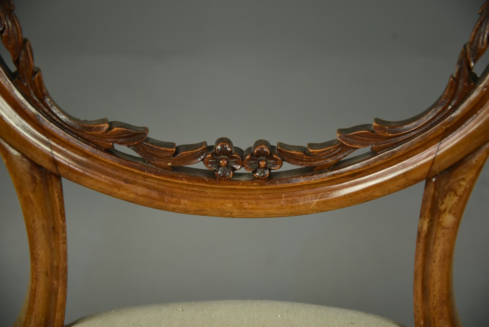 Set of six Victorian dining chairs  View VII