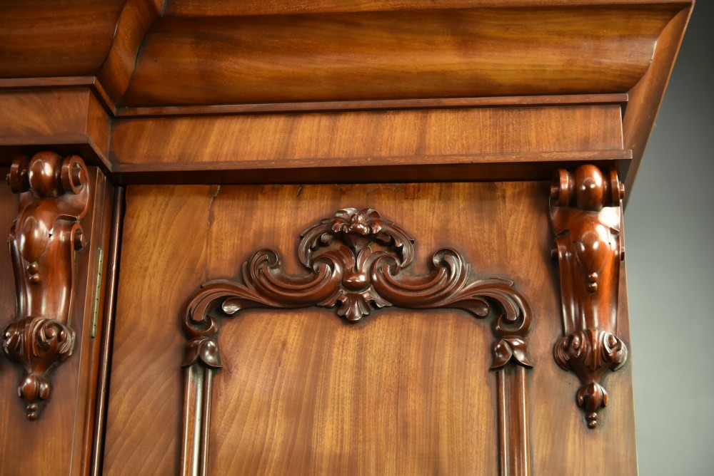 Victorian breakfront triple wardrobe  View IV