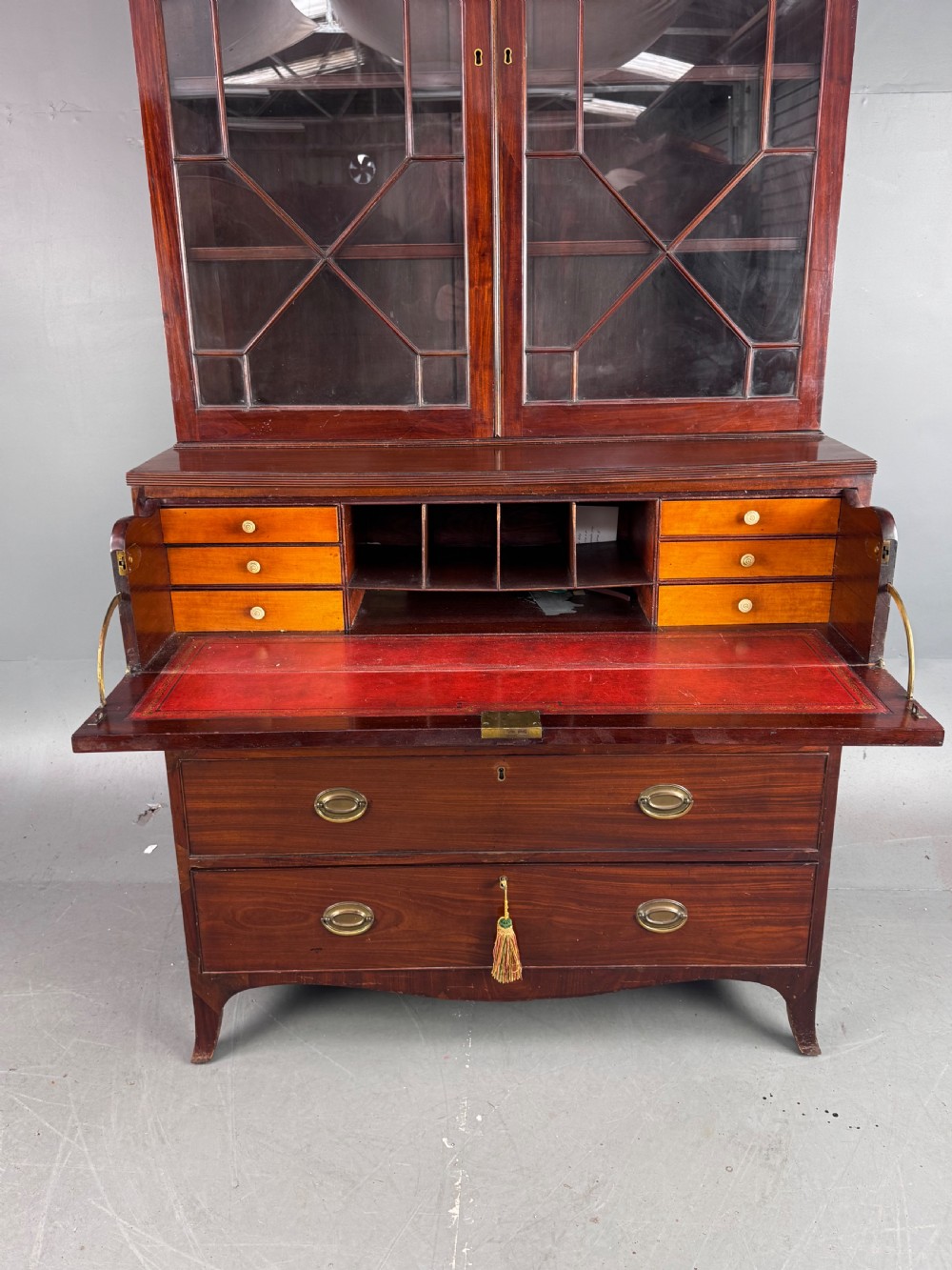 19th century mahogany secretaire bookcase View IV