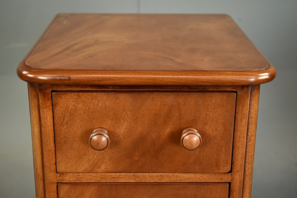Pair of Victorian mahogany bedside chests of drawers  View VIII