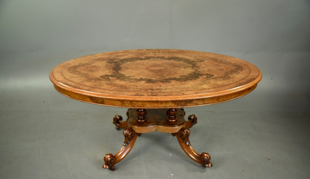 Victorian walnut coffee table