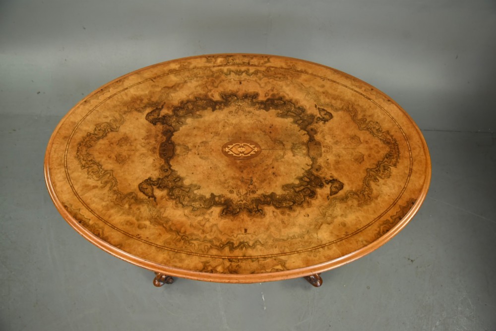 Victorian walnut coffee table View II