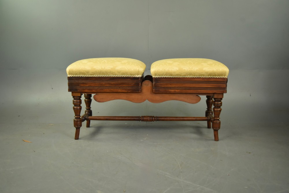 Victorian duet piano stool 