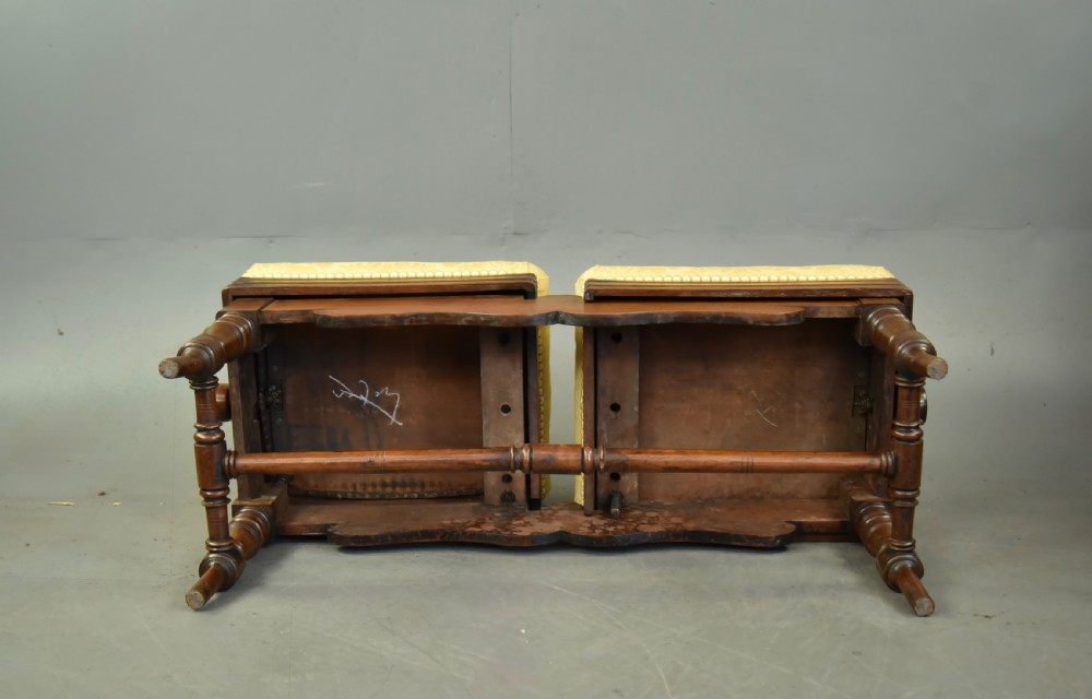 Victorian duet piano stool  View VI