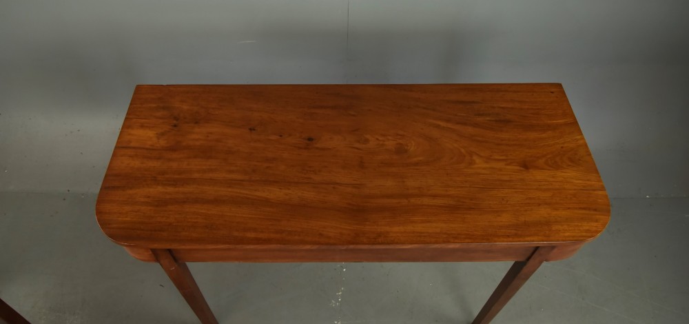 Pair of Georgian mahogany D end console tables View VI