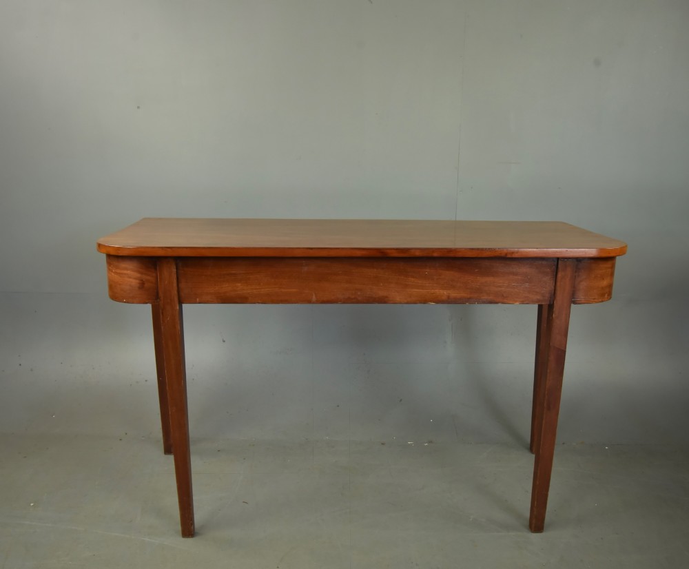 Pair of Georgian mahogany D end console tables View VII
