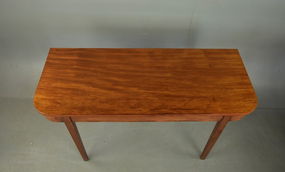 Pair of Georgian mahogany D end console tables View VIII