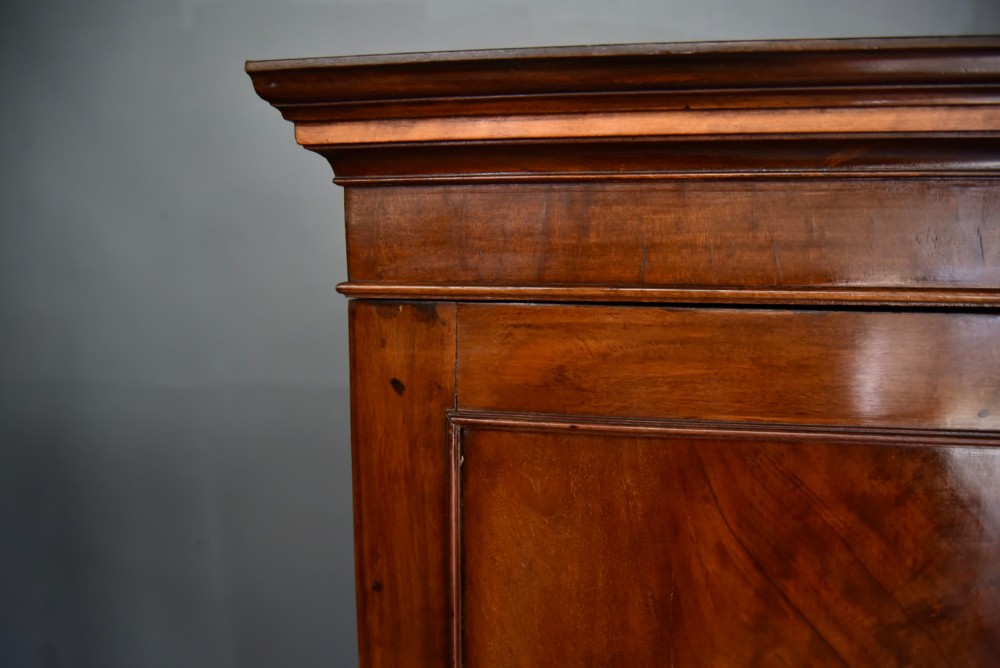 Georgian mahogany double wardrobe flat packs View V
