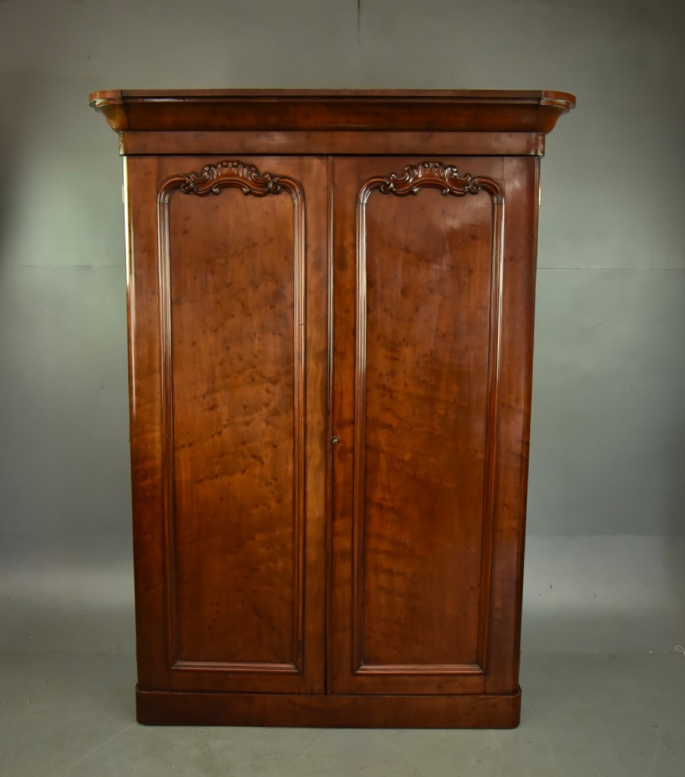 Early Victorian Mahogany Double wardrobe Compactum