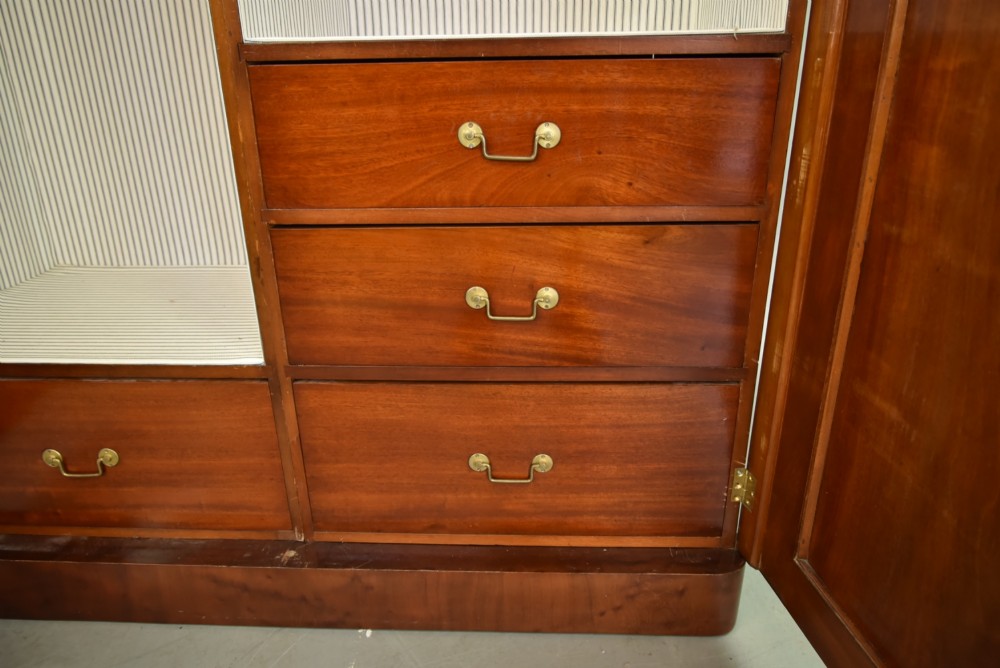 Early Victorian Mahogany Double wardrobe Compactum View IV
