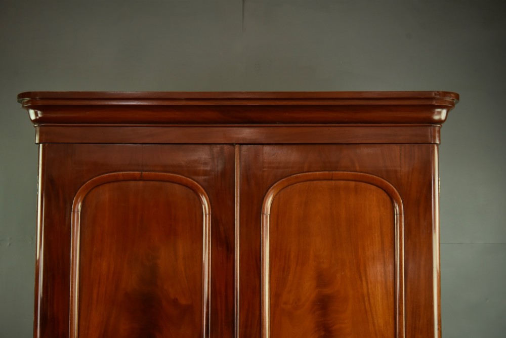 Victorian mahogany double wardrobe View II