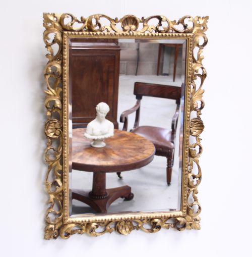 A 19th Century Florentine Wall Mirror.