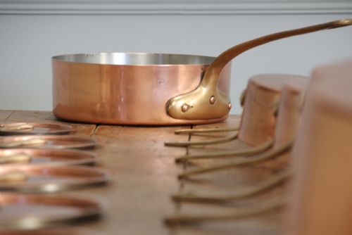 A Collection of 19th Century Copper Saucepans