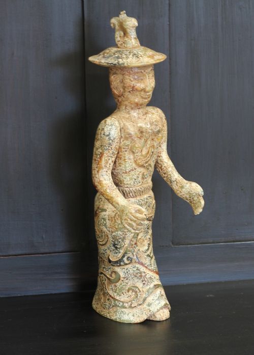 A 19th Century Chinese Jabeite Figure.