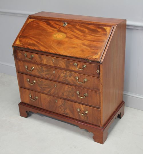 A George III Mahogany Bureau.
