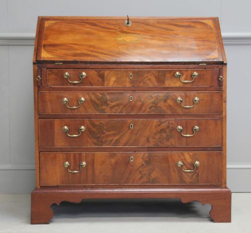 fig 1. A George III Mahogany Bureau.