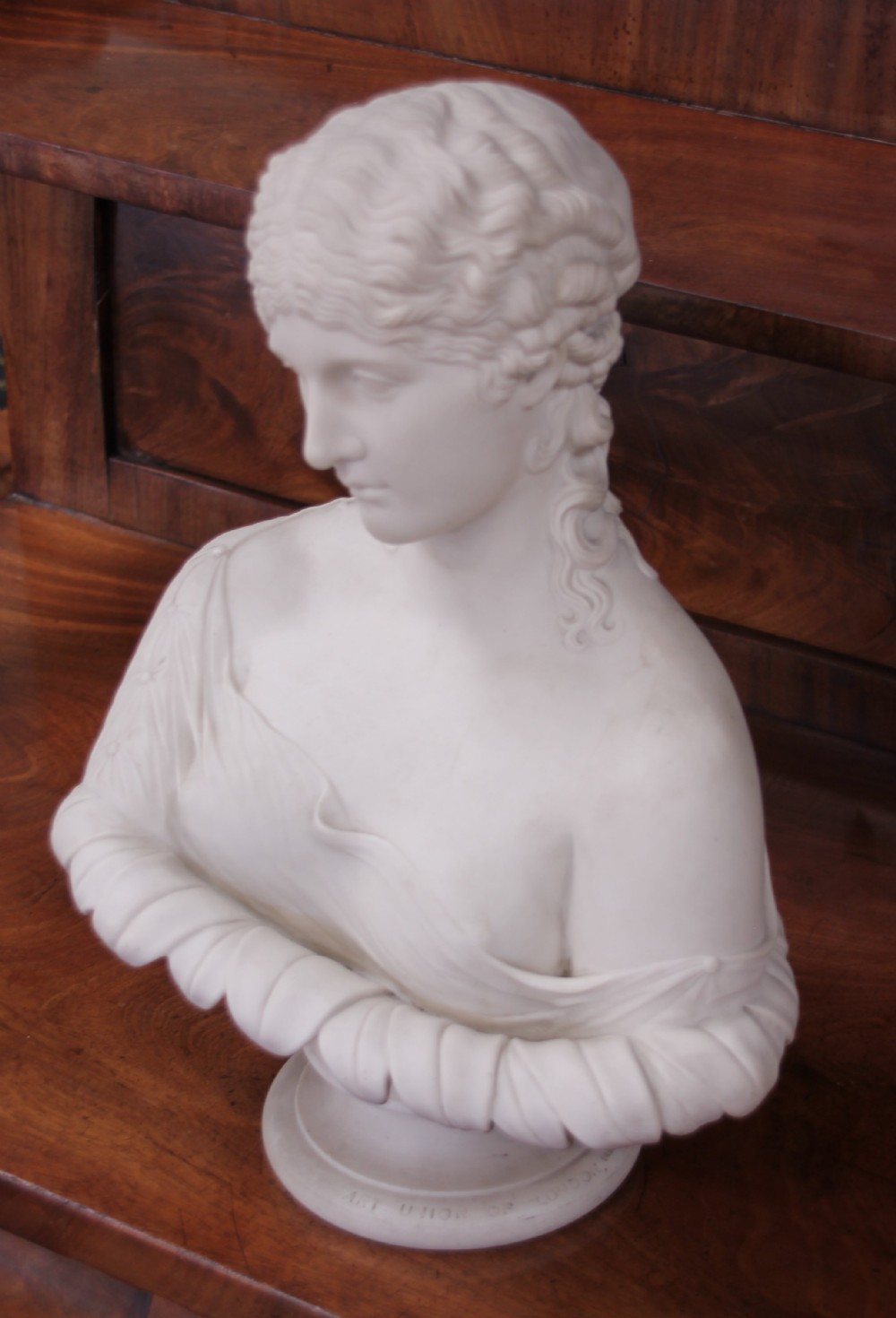 19th century Parian ware bust