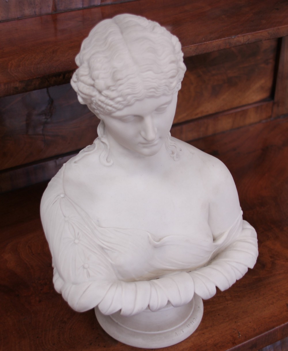 19th century Parian ware bust View VI