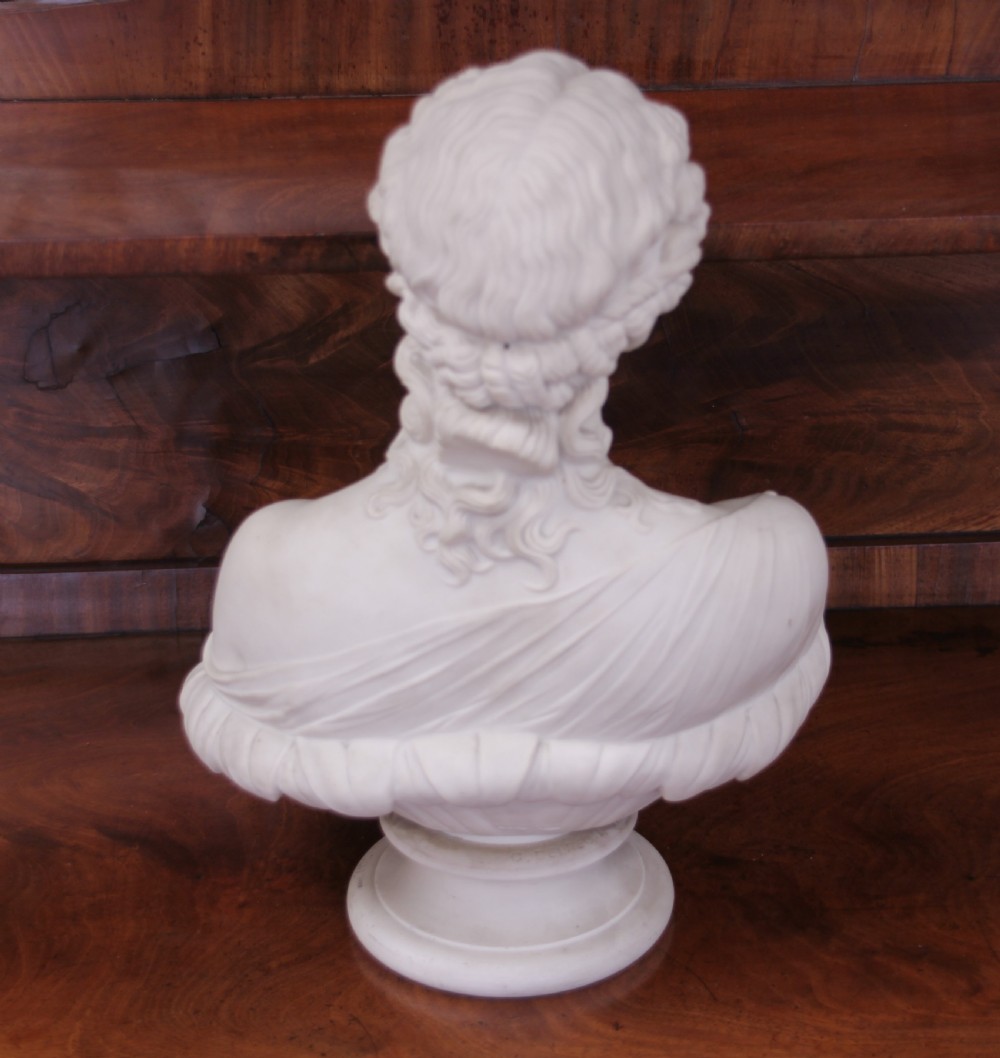 19th century Parian ware bust View X