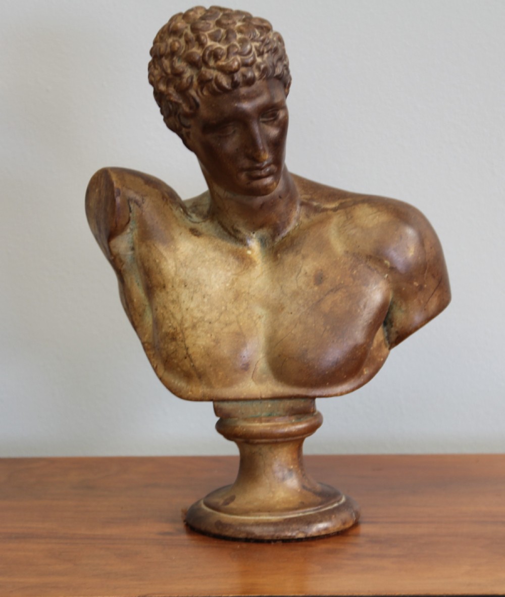 An early 20th century stoneware Bust  View VIII