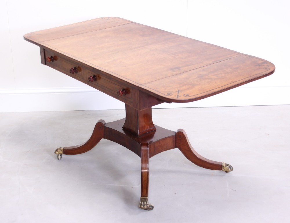 A Regency mahogany sofa table. View II